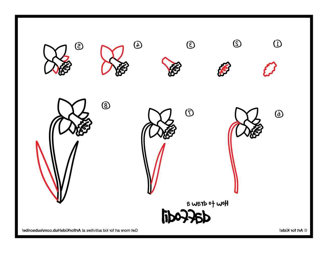 1304x1007 Easy Step - Step By Step Drawing Flowers For Kids