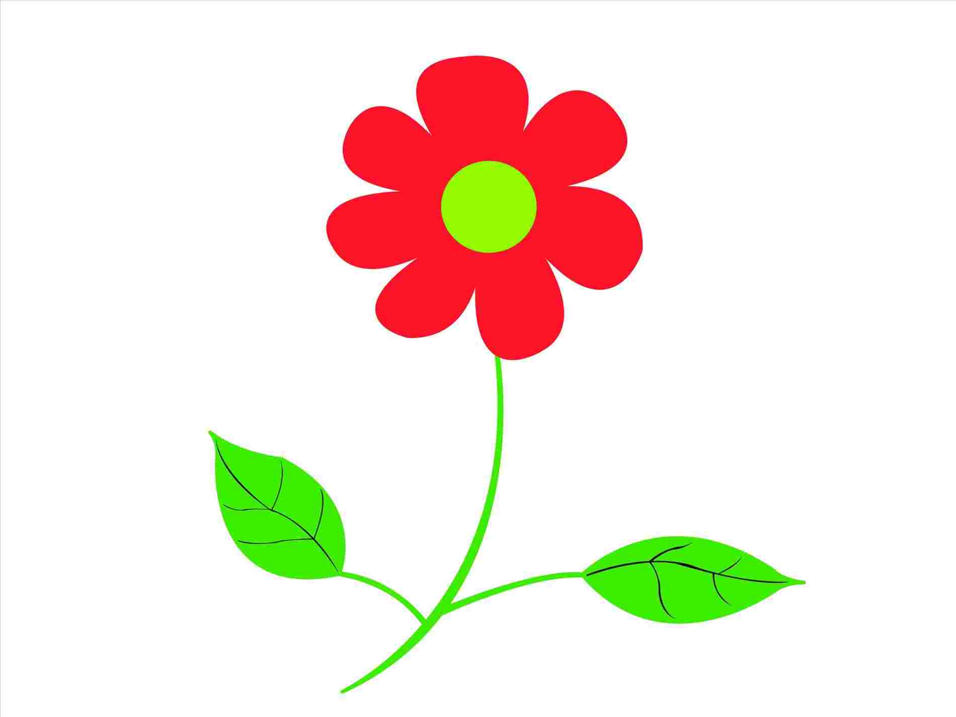 1900x1425 Easy Flower Drawing For Kids - Step By Step Drawing Flowers For Kids