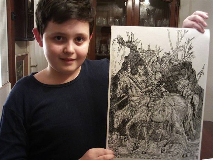 700x525 At Years Old, This Kid Is Already A Talented Ar Art - Step By Step Drawing For 11 Year Olds
