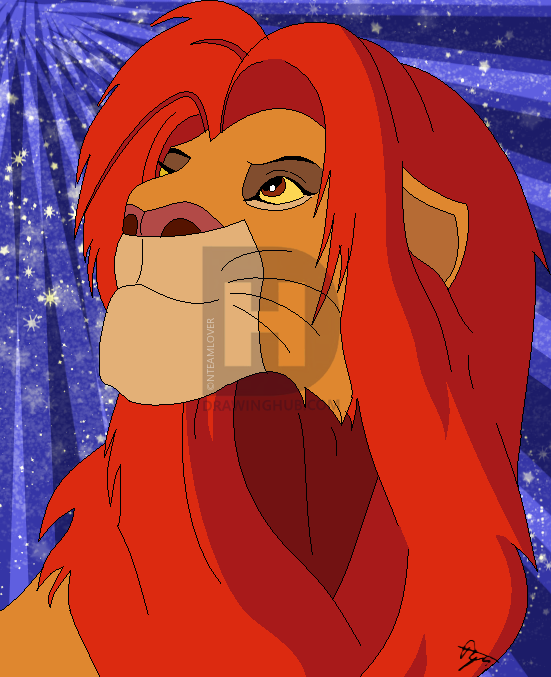 551x677 How To Draw Adult Simba, Step - Step By Step Drawing For Adults