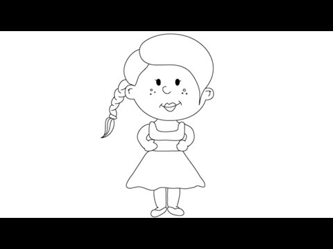 480x360 how to draw girls - Step By Step Drawing For Girls
