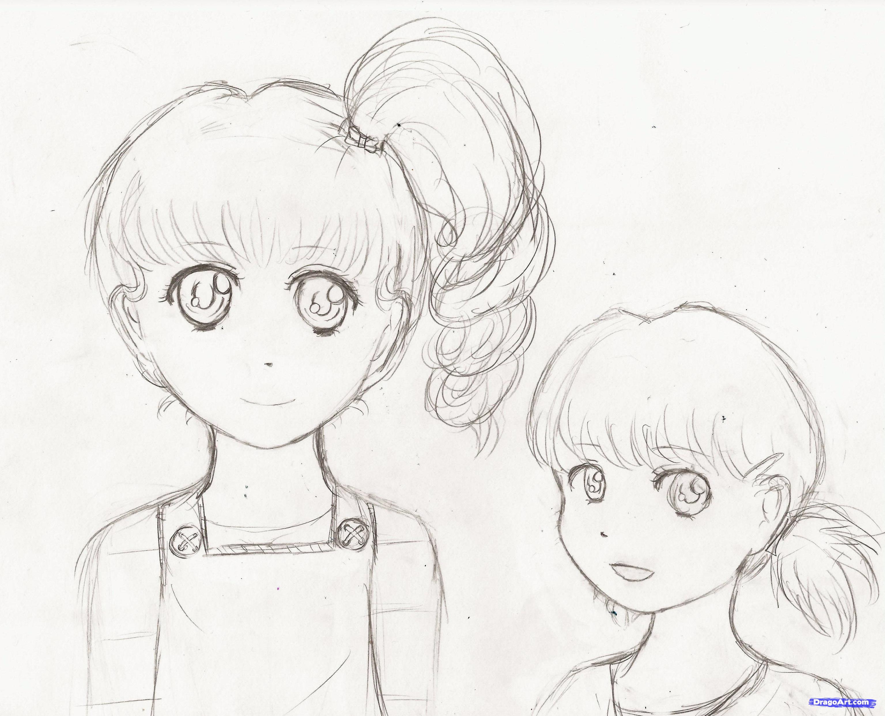 3071x2484 how to draw girls step - Step By Step Drawing For Girls