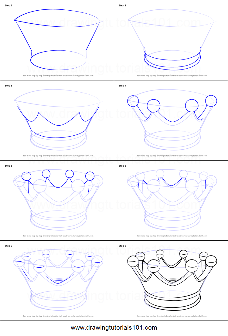 751x1107 How To Draw A Crown For Kids Printable Step - Step By Step Drawing For Kids Printable