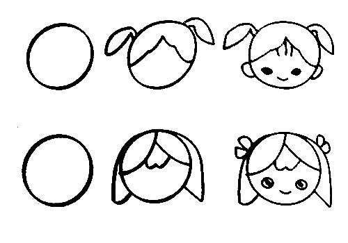 500x350 teach kids draw people page,free printable kids step - Step By Step Drawing For Kids Printable