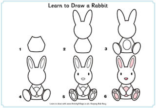 320x221 From The Heart Up Free Learn To Draw Printables - Step By Step Drawing For Kids Printable