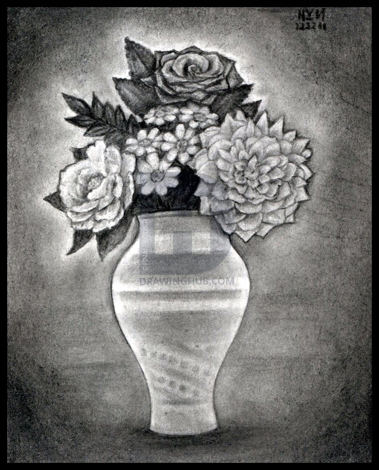 1269x1576 How To Draw Realistic Flowers, Step - Step By Step Drawing Realistic Flowers