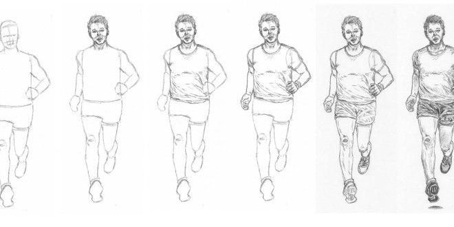 660x330 How To Draw A Man Running Let's Draw People - Step By Step How Drawing A Person