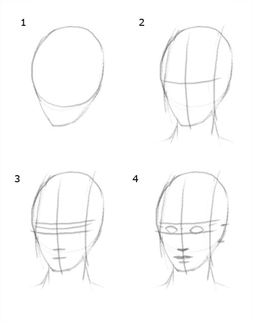 Step By Step How Drawing A Person at PaintingValley.com | Explore ...