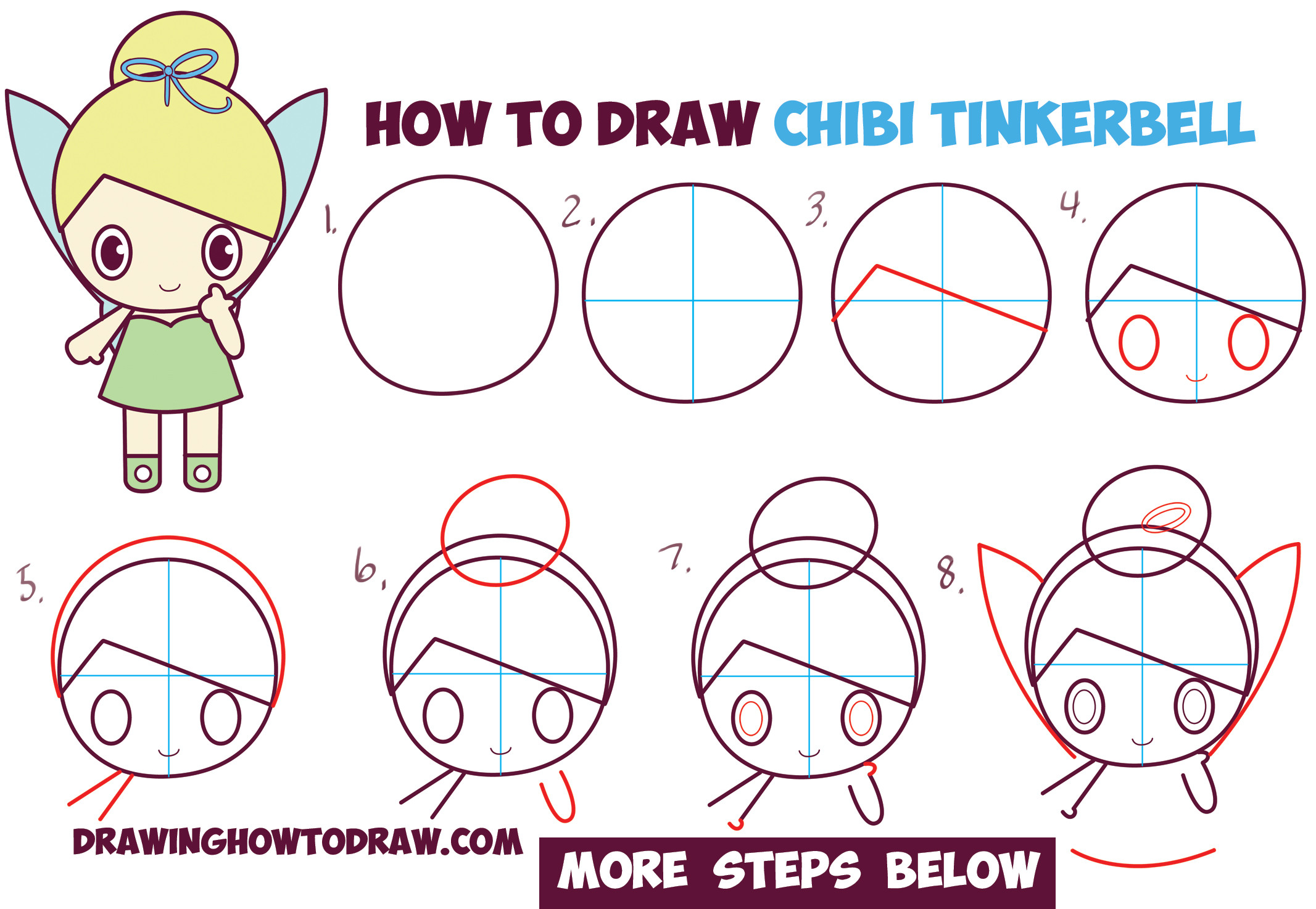 Step By Step How Drawing Disney Characters at PaintingValley.com