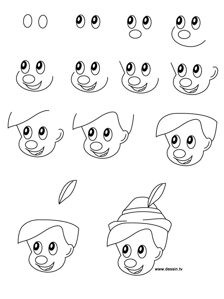 768x1024 How To Draw Disney Characters Learn How To Draw Pinocchio - Step By Step How Drawing Disney Characters