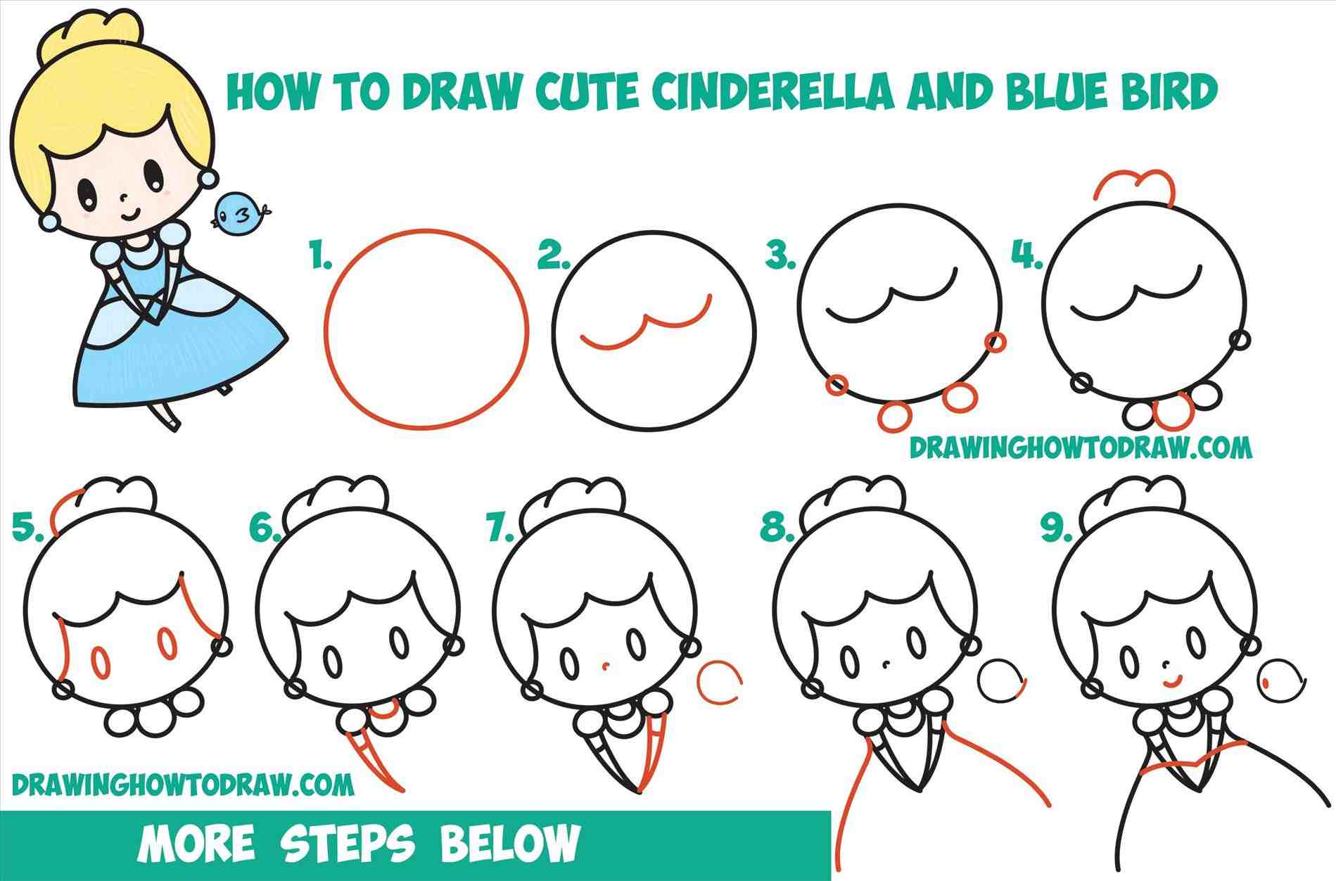 Step By Step How Drawing Disney Characters at