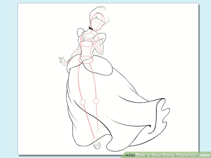728x546 How To Draw Disney Characters Online Steps - Step By Step How Drawing Disney Characters