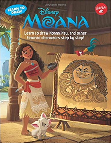 385x499 Learn To Draw Disney's Moana Learn To Draw Moana, Maui, And Other - Step By Step How Drawing Disney Characters