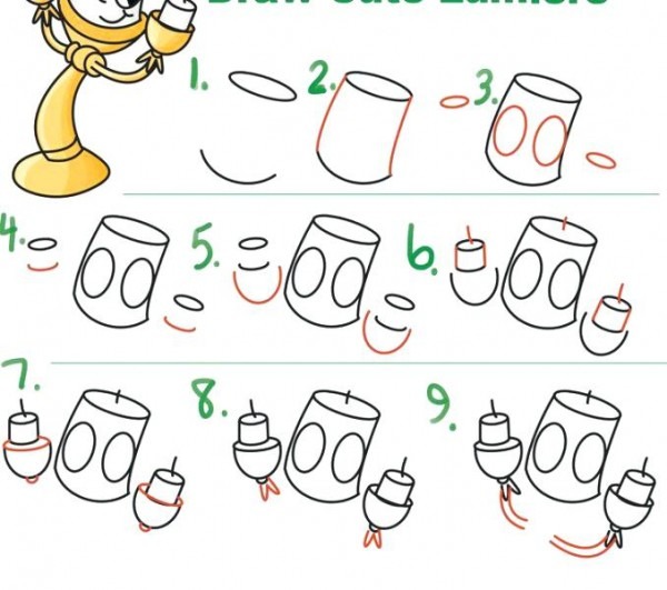 Step By Step How Drawing Disney Characters at PaintingValley.com