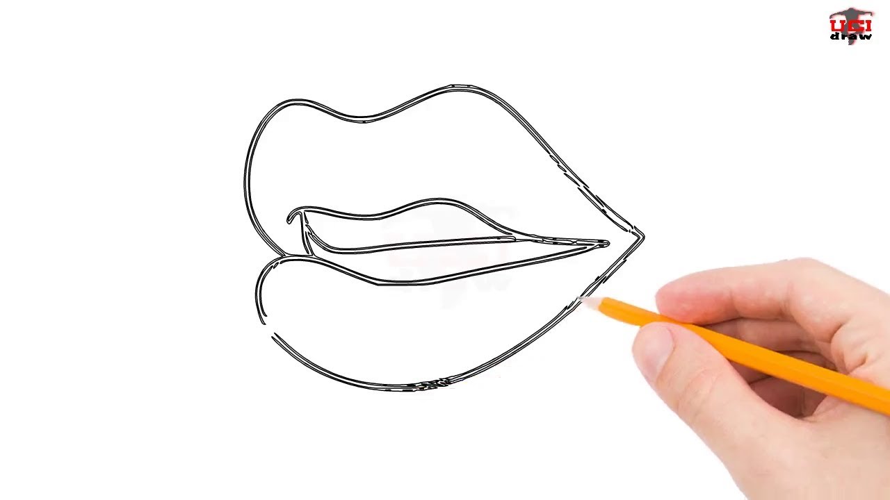 1280x720 how to draw lips step - Step By Step Lip Drawing