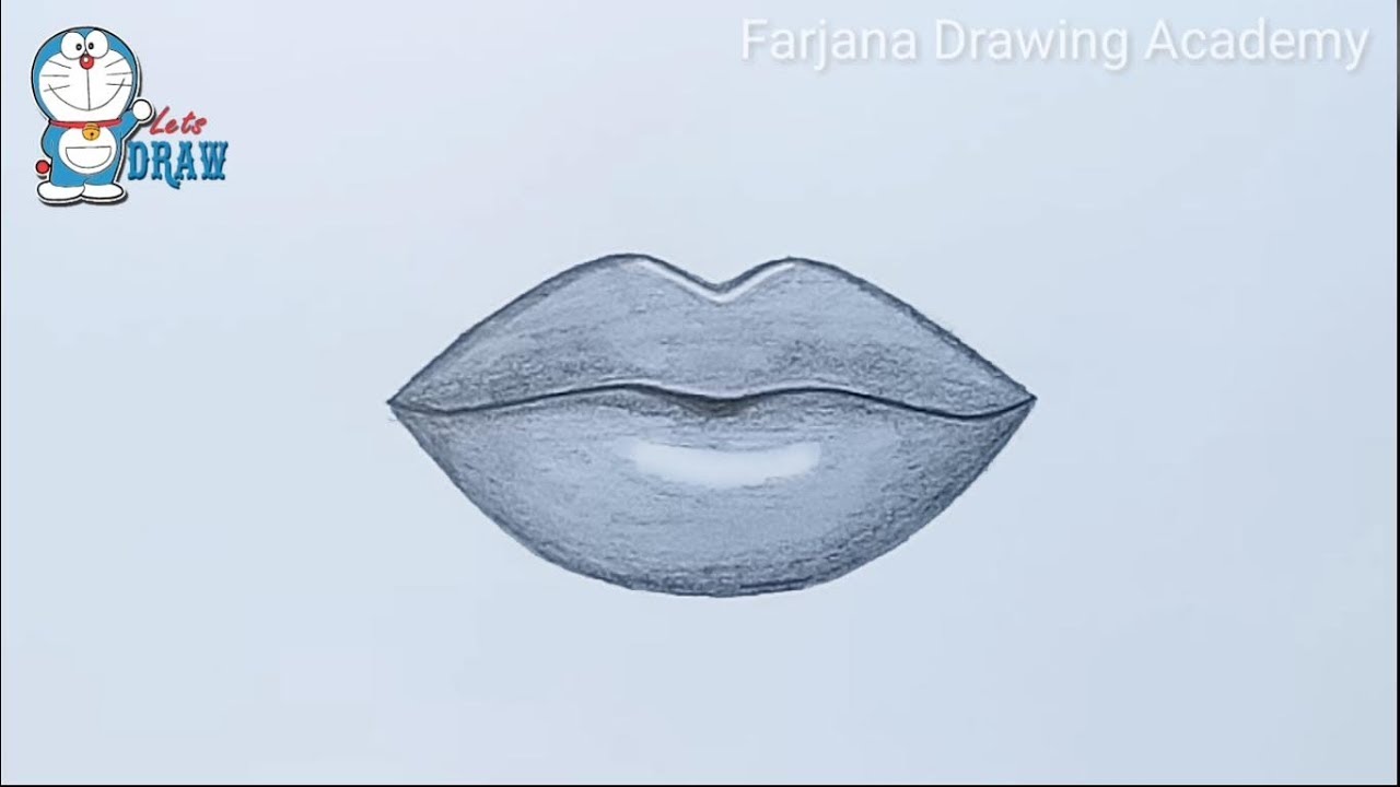 1280x720 How To Draw Lips For Beginners Easy Way - Step By Step Lip Drawing