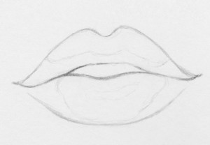 300x208 How To Draw Lips Easy Steps Rapidfireart - Step By Step Lip Drawing