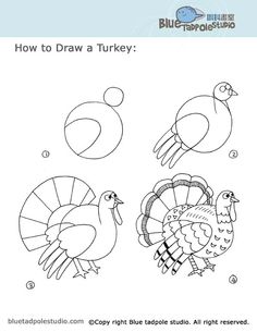 236x305 Best Turkey Drawing Images Vintage Thanksgiving, Hens - Step By Step Turkey Drawing