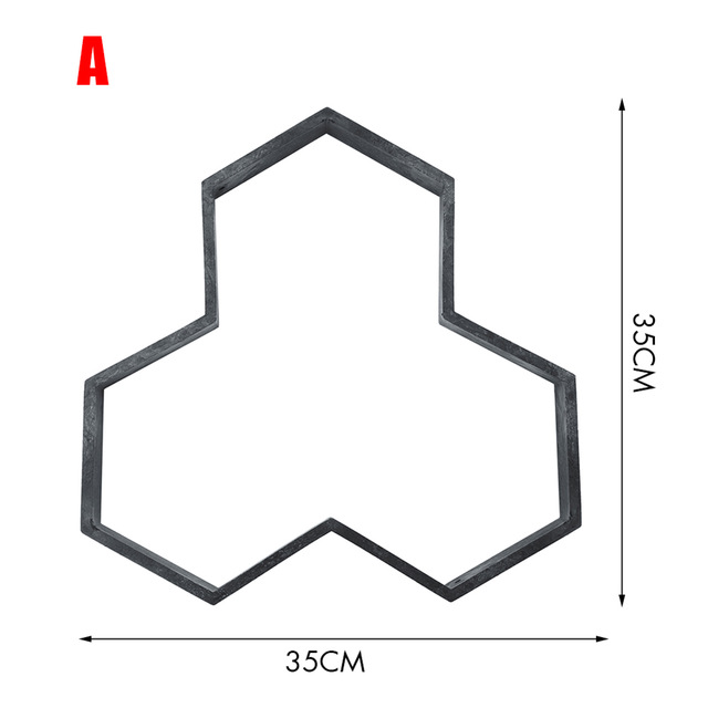 640x640 Garden Diy Plastic Path Maker Pavement Model Concrete Stepping - Stepping Stone Drawing