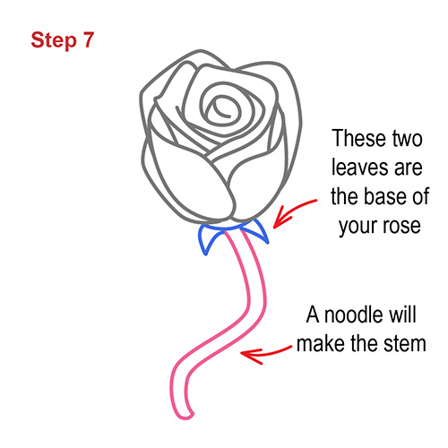 500x500 How To Draw How To Draw A Rose Step - Steps Drawing A Rose