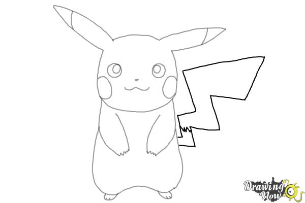 600x400 How To Draw Pikachu - Steps Drawing Pikachu