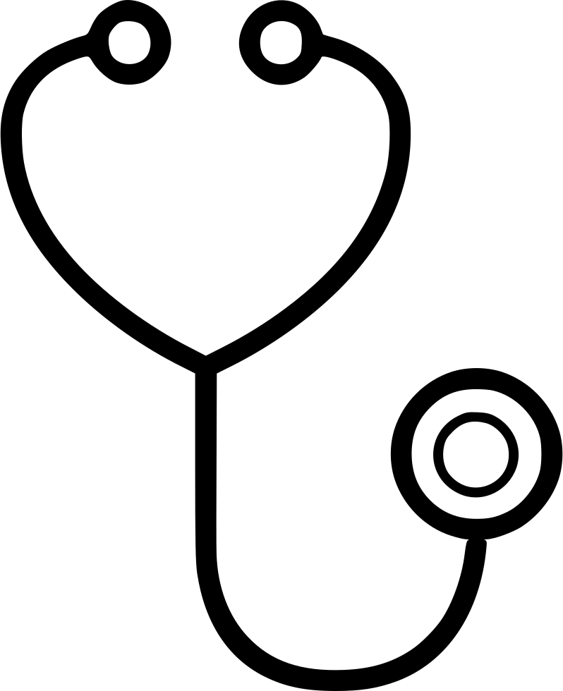 798x980 Stethoscope Drawing Cardiology For Free Download - Stethoscope Drawing
