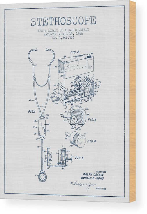 507x740 Stethoscope Patent Drawing - Stethoscope Drawing