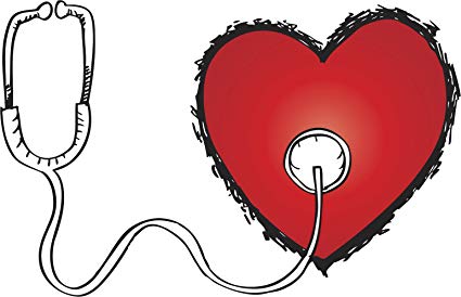 425x274 Sweet Medical Stethoscope With Red Heart Sketch - Stethoscope Drawing Heart