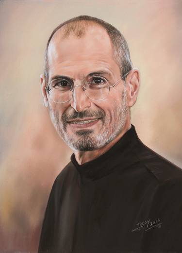 375x521 Portrait Of Steve Jobs Drawing - Steve Jobs Drawing