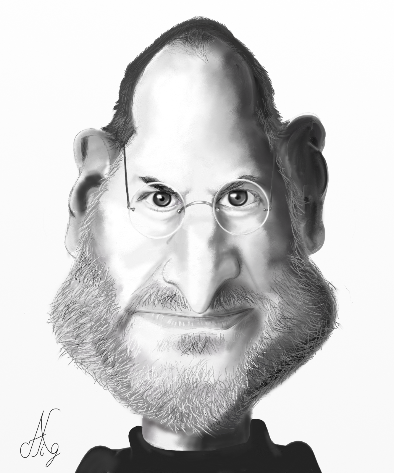 Steve Jobs Drawing at PaintingValley.com | Explore collection of Steve ...