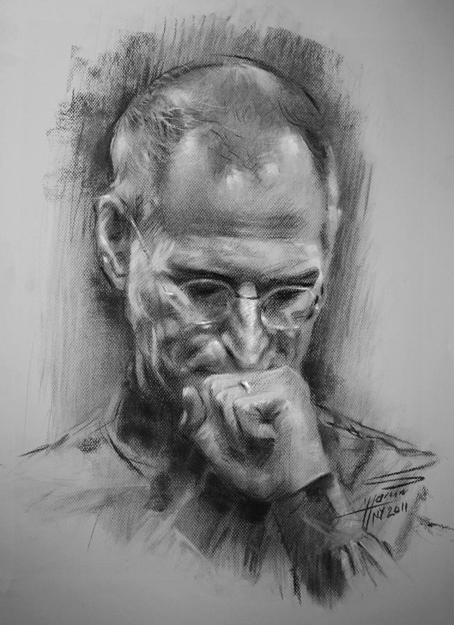 654x900 Steve Jobs Drawing - Steve Jobs Drawing
