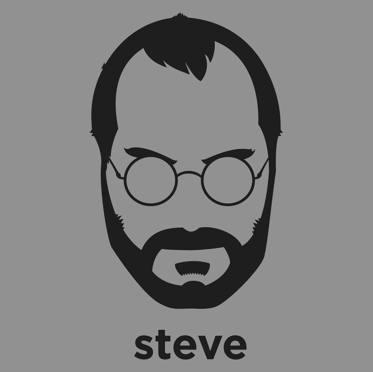 1200x1197 Steve Jobs Shirt From Hirsute History - Steve Jobs Drawing