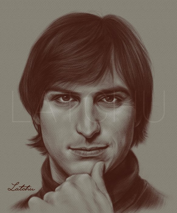 583x700 Steve Jobs Latchu - Steve Jobs Drawing