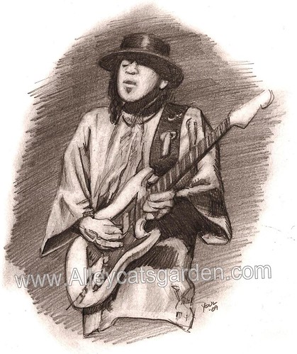 419x499 stevie ray vaughan - Stevie Ray Vaughan Drawing
