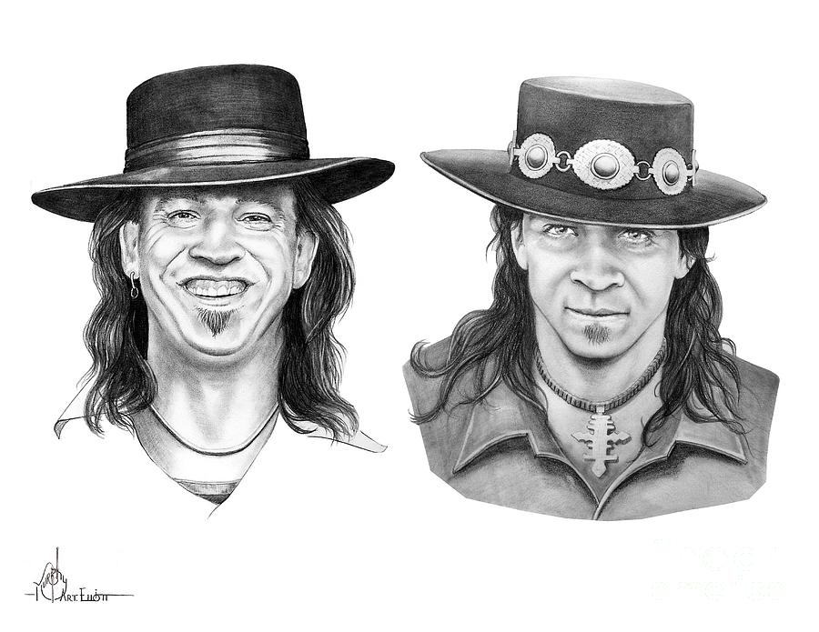 900x695 stevie ray vaughn drawing - Stevie Ray Vaughan Drawing