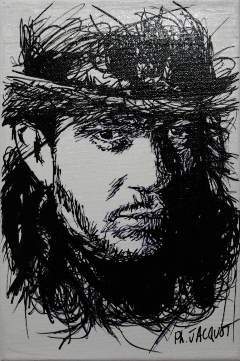 770x1156 stevie ray vaughan painting - Stevie Ray Vaughan Drawing