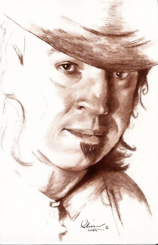 323x500 hand drawn stevie ray vaughan - Stevie Ray Vaughan Drawing