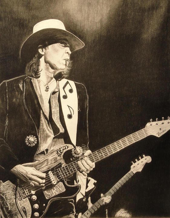 562x720 stevie ray vaughan - Stevie Ray Vaughan Drawing