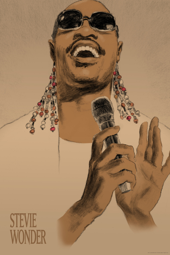 595x893 stevie wonder biography - Stevie Wonder Drawing