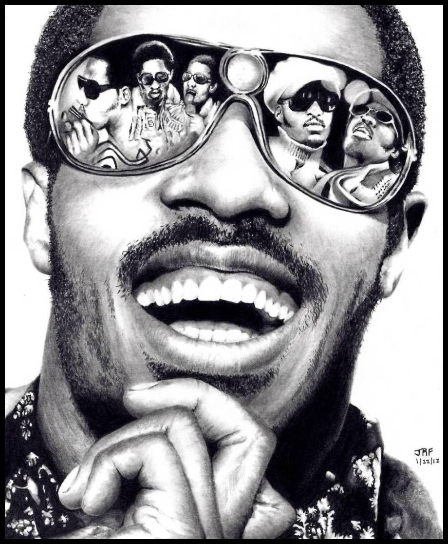920x1116 my - Stevie Wonder Drawing