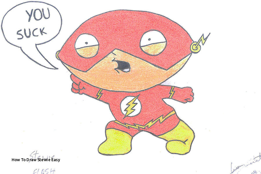 900x598 How To Draw Stewie Easy Flash Cartoon Drawing - Stewie Drawing