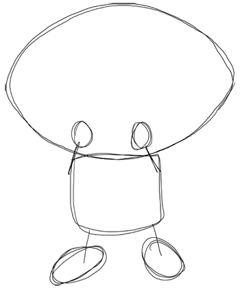 350x423 how to draw stewie griffin - Stewie Griffin Drawing