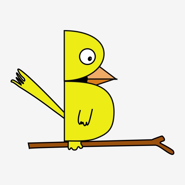 640x640 childrens drawing little bird kindergarten stick figure, standing - Stick Bird Drawing