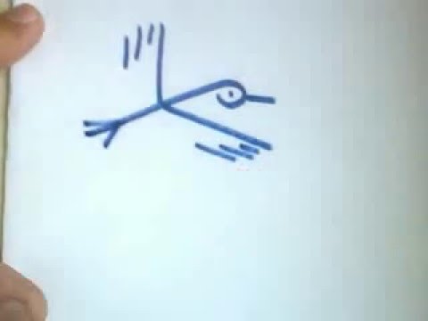 480x360 How To Draw The Stick Figure Of A Flying Bird For Classroom - Stick Bird Drawing