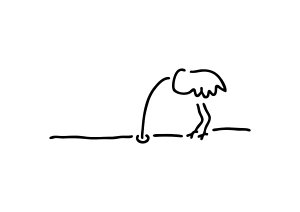 300x212 Stick Man Drawings - Stick Bird Drawing