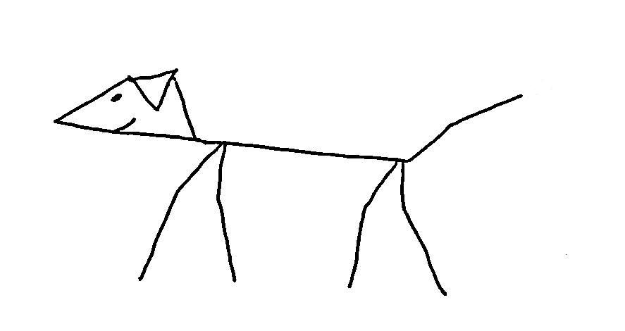 Stick Dog Drawing at PaintingValley.com | Explore collection of Stick ...