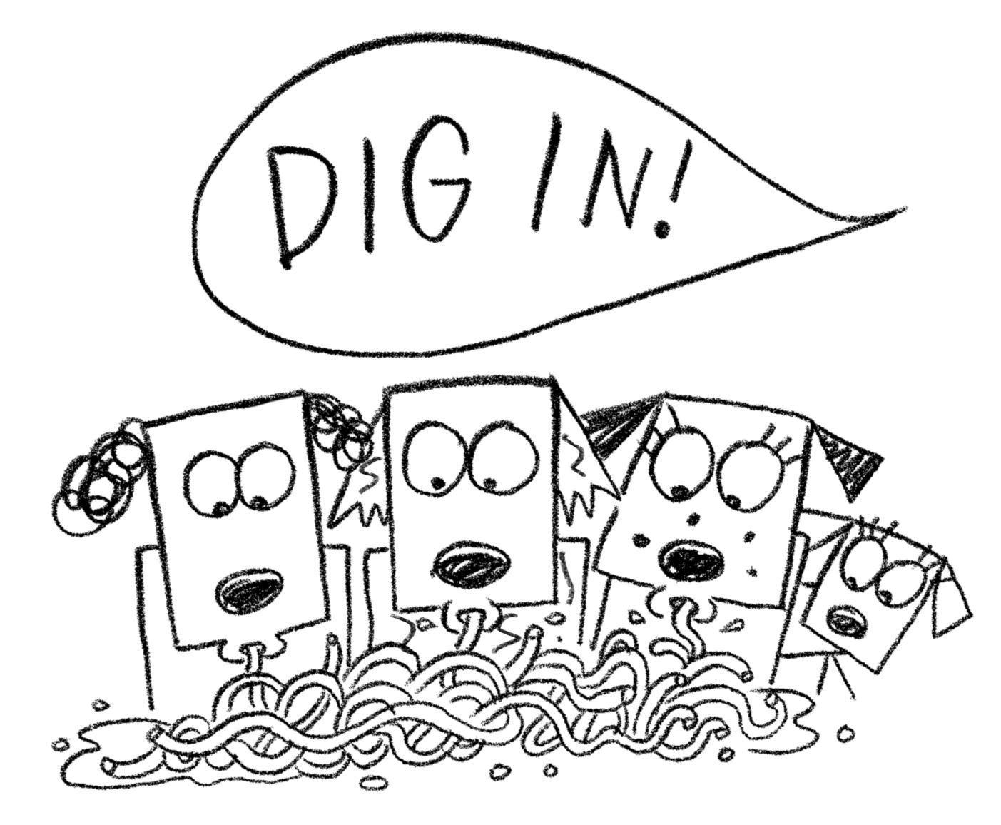 1403x1156 stick dog slurps spaghetti tom watson - Stick Dog Drawing