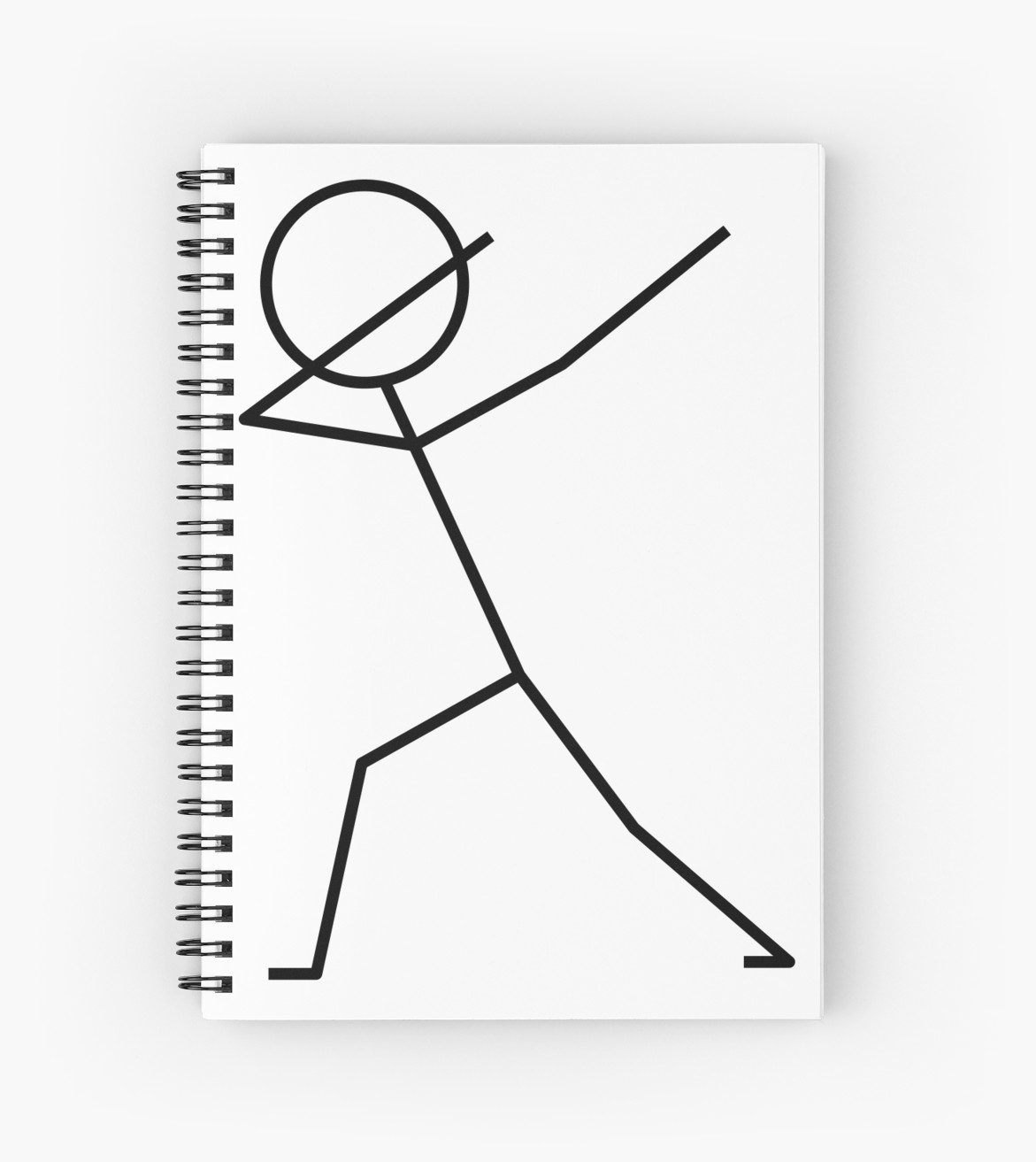 1171x1313 Dabbing Stick Figure Spiral Notebooks - Stick Drawing