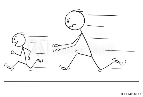 500x340 cartoon stick drawing conceptual illustration of frustrated - Stick Drawing