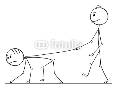 400x306 cartoon stick drawing conceptual illustration of man walking - Stick Drawing